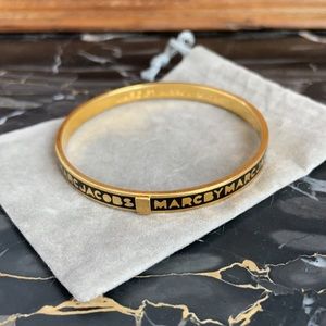 Marc Jacobs Black & Gold Bangle Bracelet.